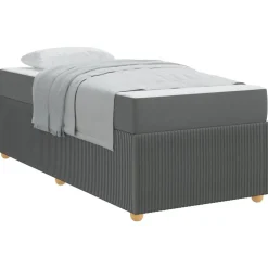 Bedframe met matras 80 x 200 cm Stof>vidaXL Hot
