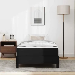 Bedframe met matras 80 x 200 cm Stof><noscript><img width=