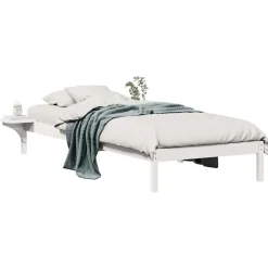 Bedframe met Zijtafels 80 x 210 cm Massief grenenhout><noscript><img width=