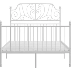 Bedden & Accessoires*vidaXL Bedframe metaal 120x200 cm Wit