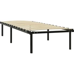 Bedden & Accessoires*vidaXL Bedframe metaal zwart 90x200 cm