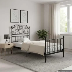 Bedframe metaal 90x200 cm>vidaXL Best