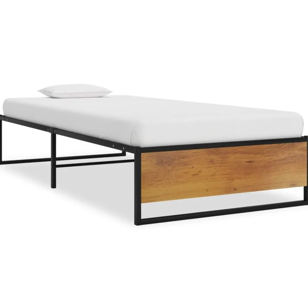 Bedframe metaal zwart 90x200 cm>vidaXL Clearance