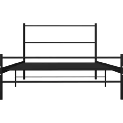 Bedden & Accessoires*vidaXL Bedframe metaal 90x200 cm Zwart