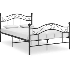 Bedden & Accessoires*vidaXL Bedframe metaal 120x200 cm Zwart