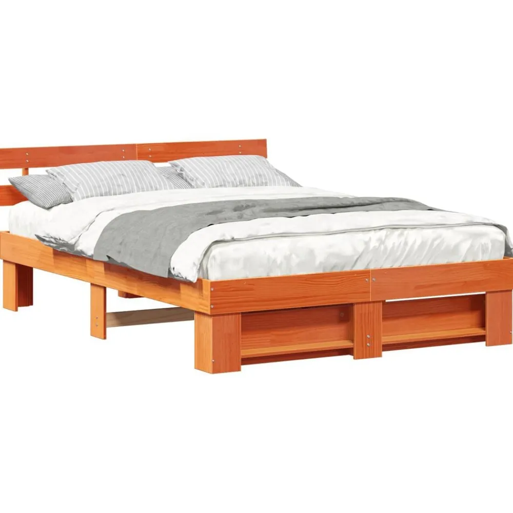 Bedframe 160 x 200 cm Massief grenenhout>vidaXL