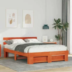 Bedframe 160 x 200 cm Massief grenenhout>vidaXL