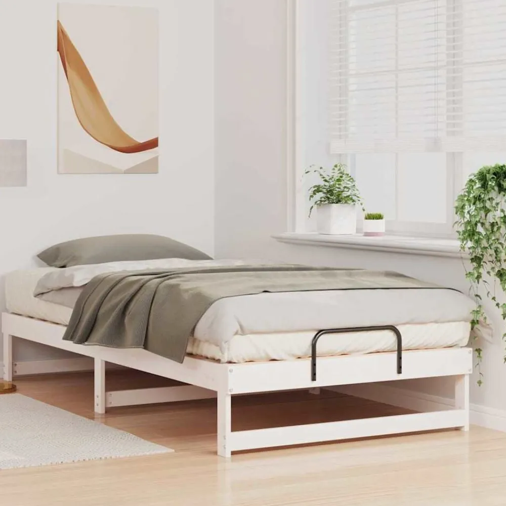 Bedframe 100 x 200 cm Massief grenenhout>vidaXL New