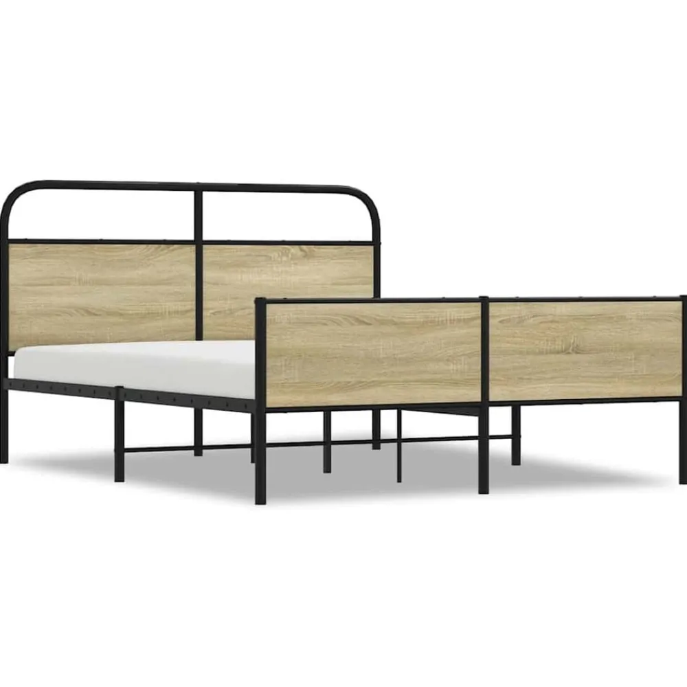 Bedframe zonder matras metaal kleurig 150x200 cm>vidaXL Sale