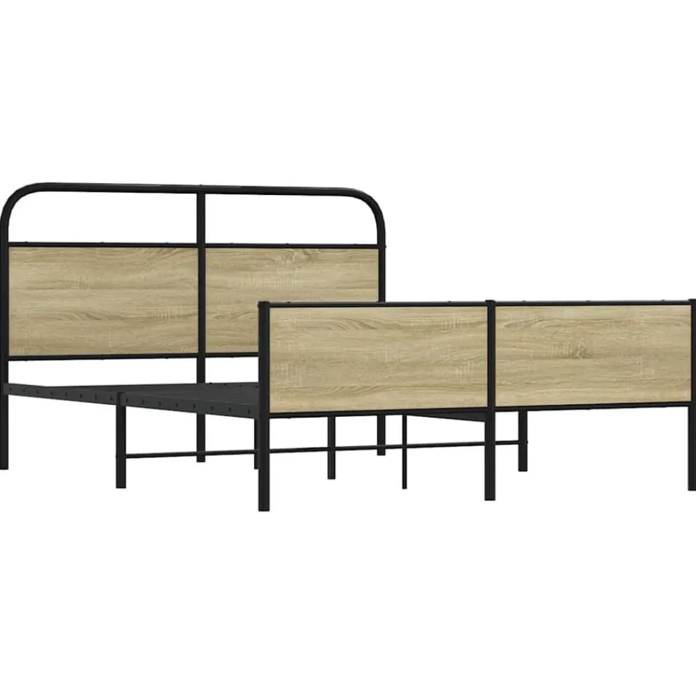 Bedframe zonder matras metaal kleurig 150x200 cm>vidaXL Sale