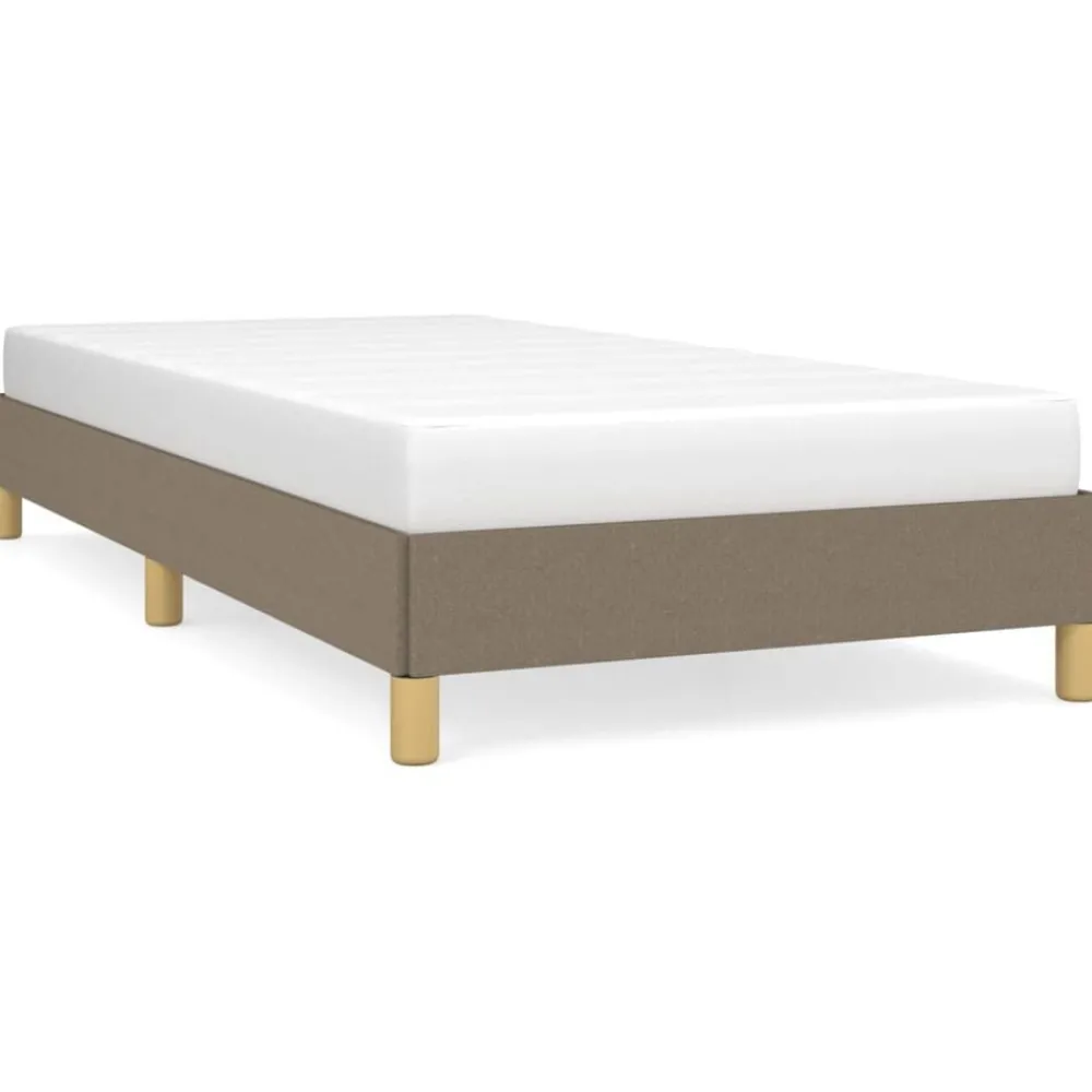 Bedden & Accessoires*vidaXL Bedframe zonder matras 80x200 cm stof Taupe