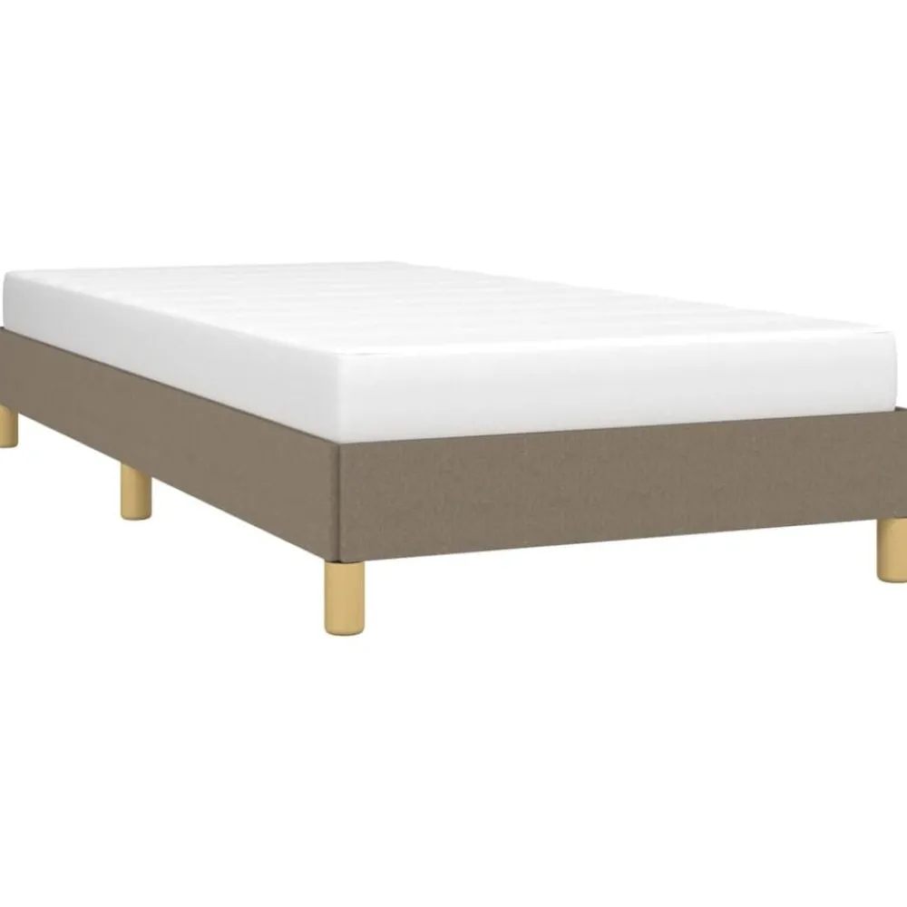 Bedden & Accessoires*vidaXL Bedframe zonder matras 80x200 cm stof Taupe