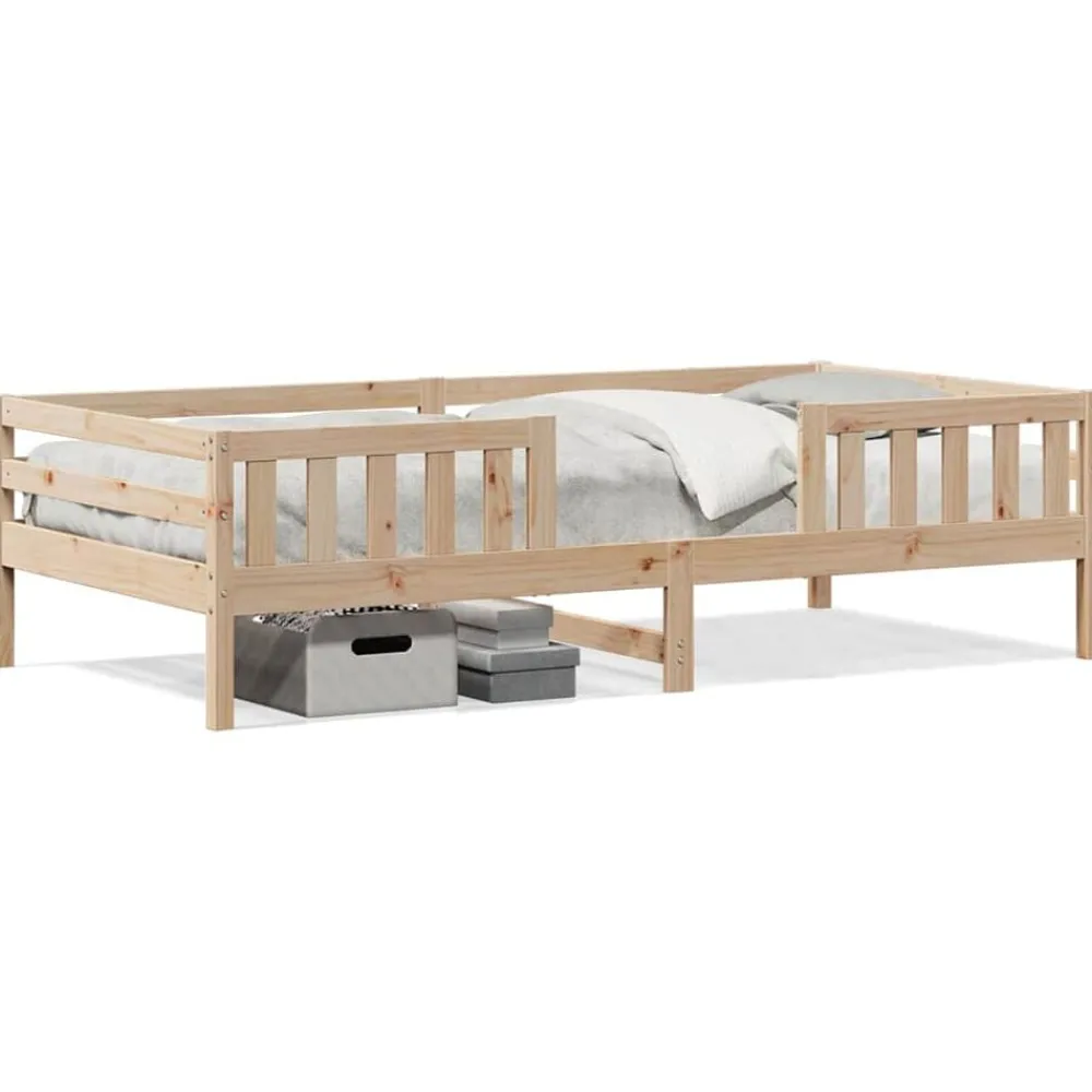 Bedframe zonder matras massief grenenhout 100x200 cm>vidaXL