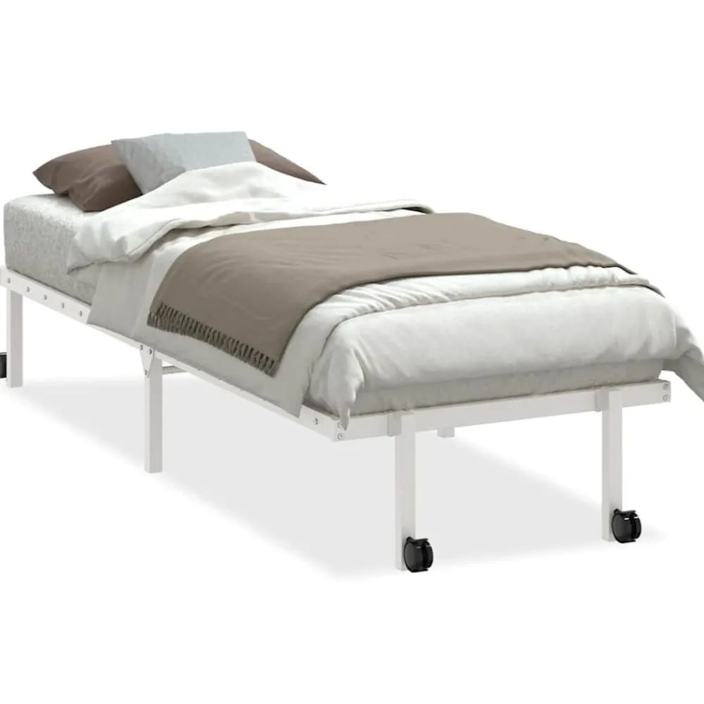 Bedframe zonder matras opvouwbaar 75x190 cm staal>vidaXL Sale