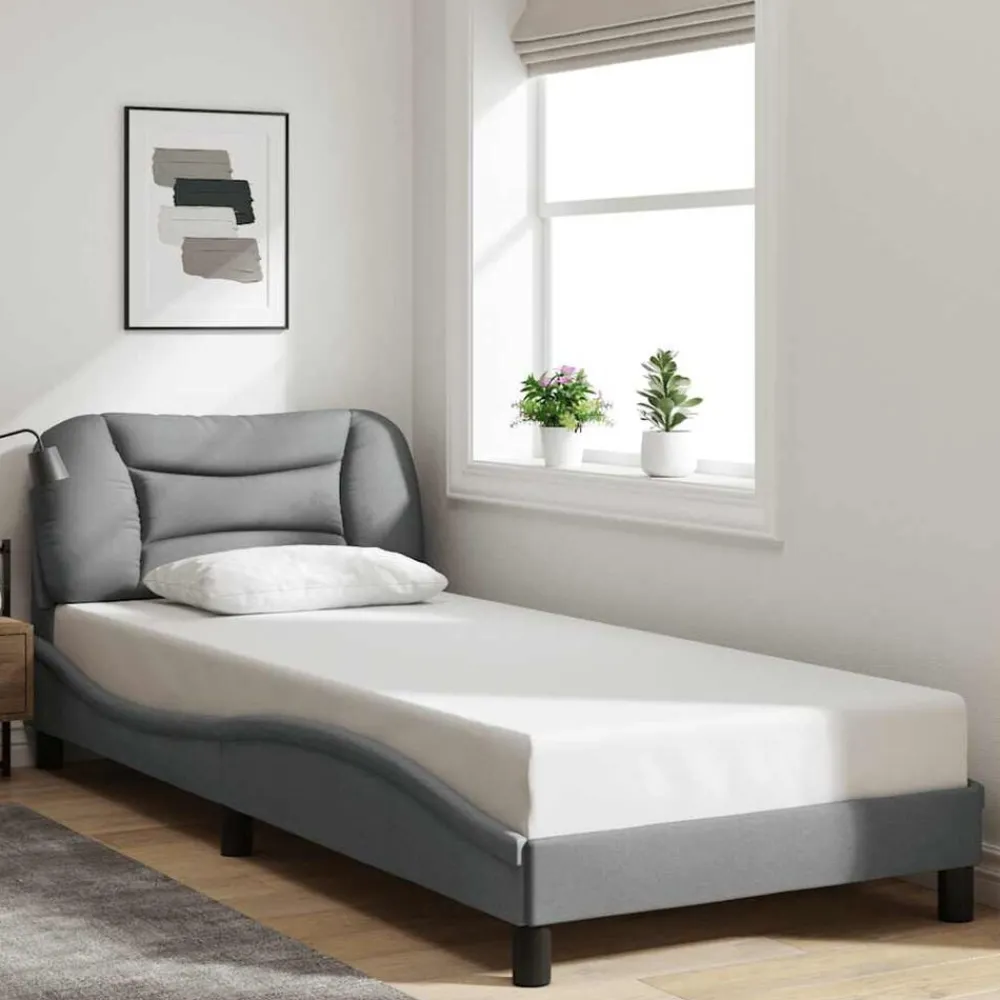 Bedframe zonder matras "Hvar" 80x200 cm stof>vidaXL Outlet