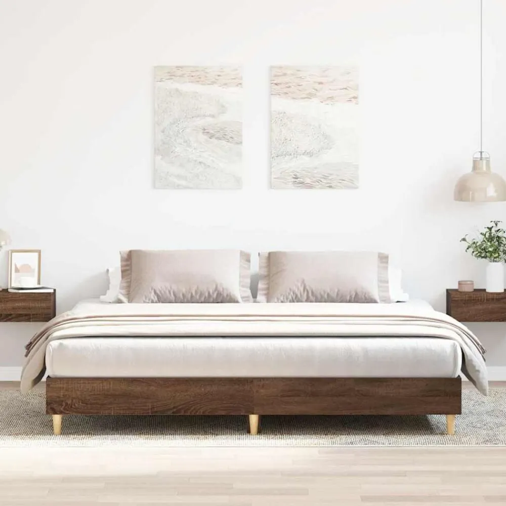 Bedframe zonder matras 200x200 cm spaanplaat ig>vidaXL Clearance
