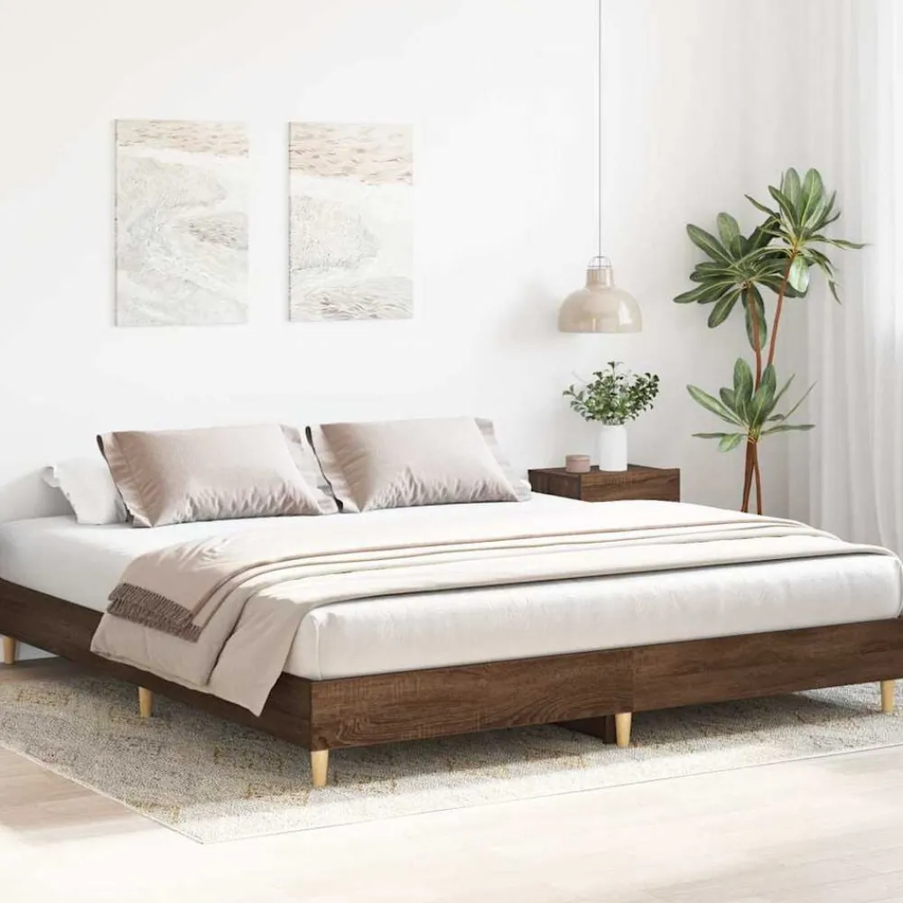 Bedframe zonder matras 200x200 cm spaanplaat ig>vidaXL Clearance