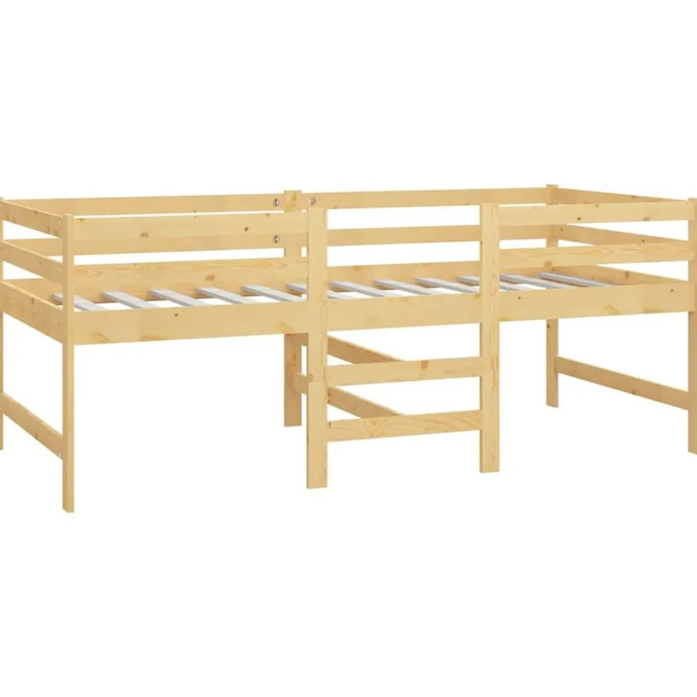 Bedframe zonder matras massief grenenhout 90x200 cm>vidaXL