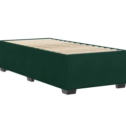 Bedden & Accessoires*vidaXL Bedframe zonder matras 80x200 cm fluweel Donkergroen