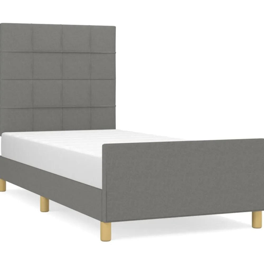 Bedframe zonder matras 80x200 cm stof>vidaXL