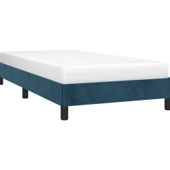 Bedden & Accessoires*vidaXL Bedframe zonder matras 80x200 cm fluweel Donkerblauw