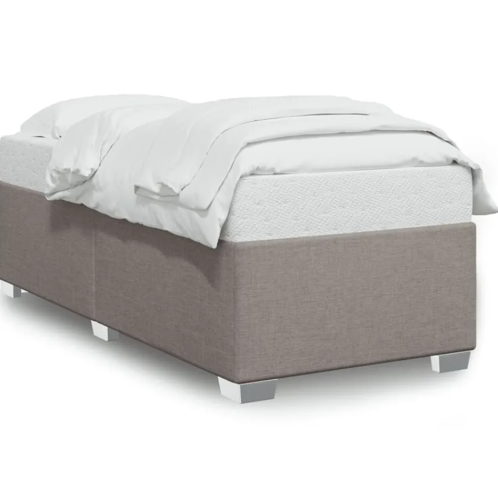 Bedden & Accessoires*vidaXL Bedframe zonder matras 80x200 cm stof Taupe