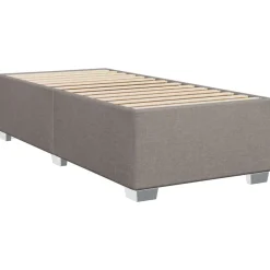 Bedden & Accessoires*vidaXL Bedframe zonder matras 80x200 cm stof Taupe