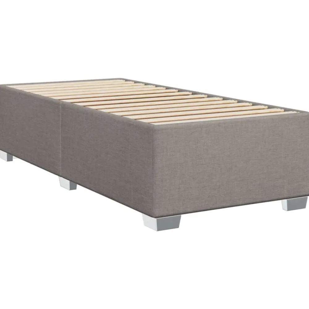 Bedden & Accessoires*vidaXL Bedframe zonder matras 80x200 cm stof Taupe