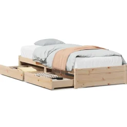 Bedframe zonder matras massief grenenhout 75x190 cm>vidaXL Discount