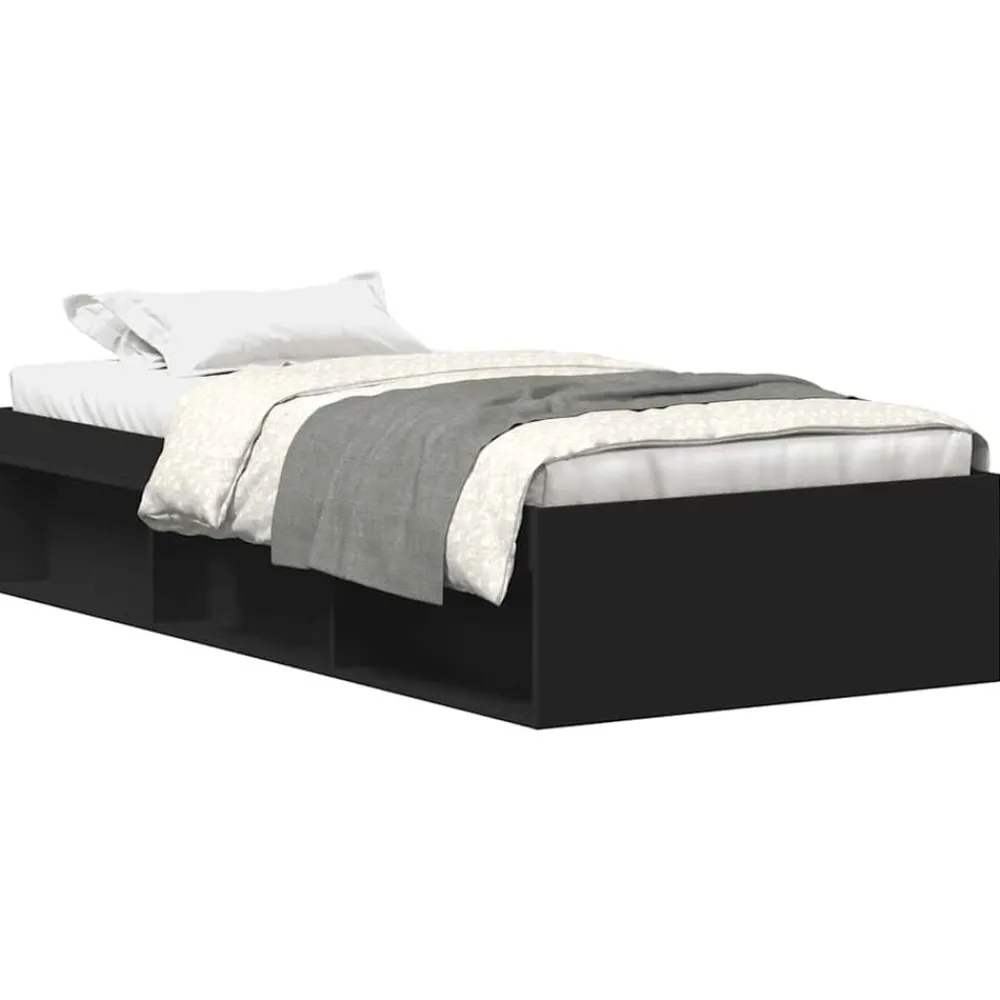 Bedden & Accessoires*vidaXL Bedframe 90x200 cm Zwart