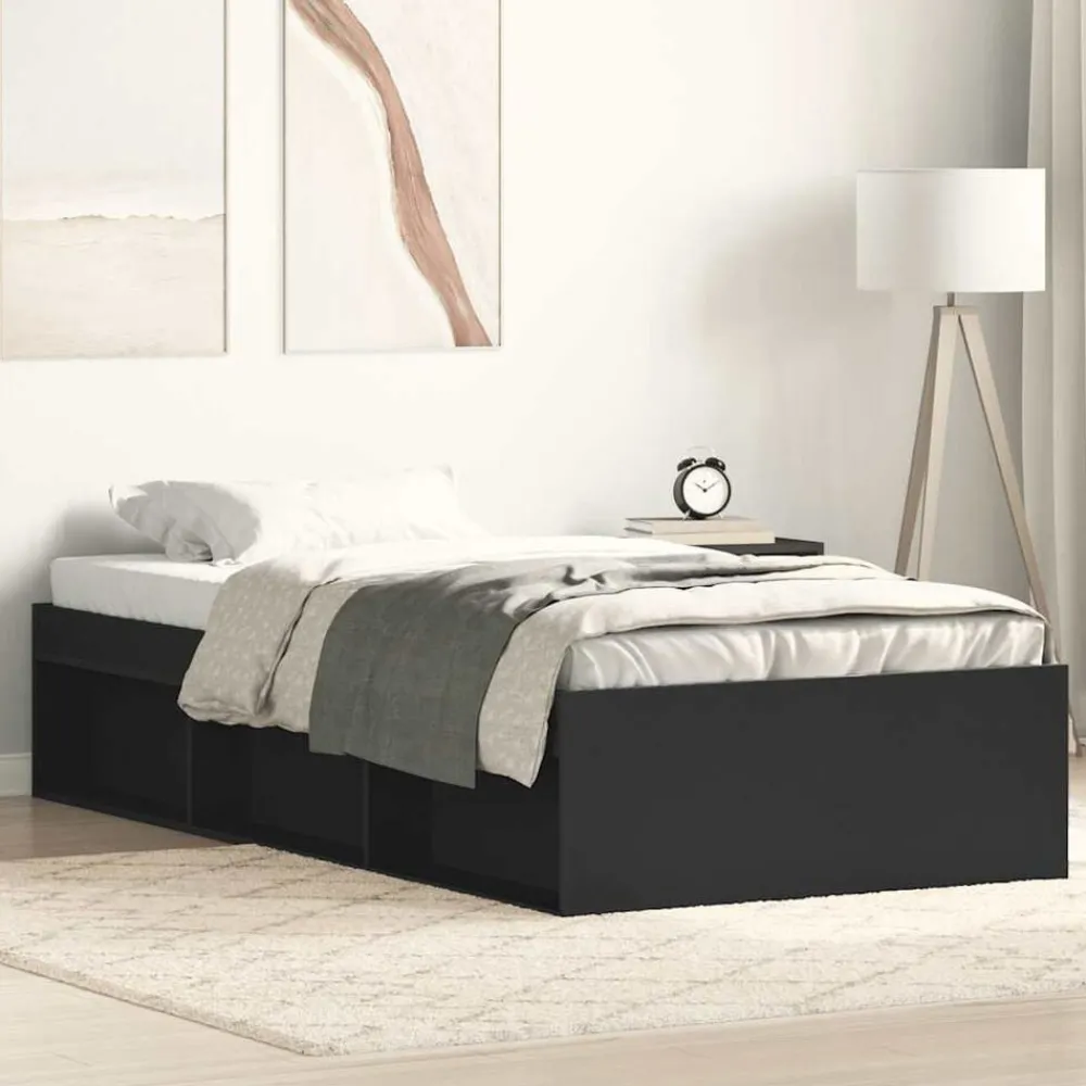 Bedden & Accessoires*vidaXL Bedframe 90x200 cm Zwart