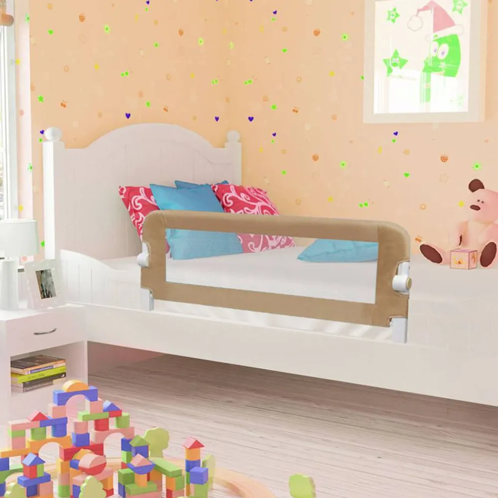 Babyveiligheid*vidaXL Bedhekje peuter 102x42 cm polyester Taupe