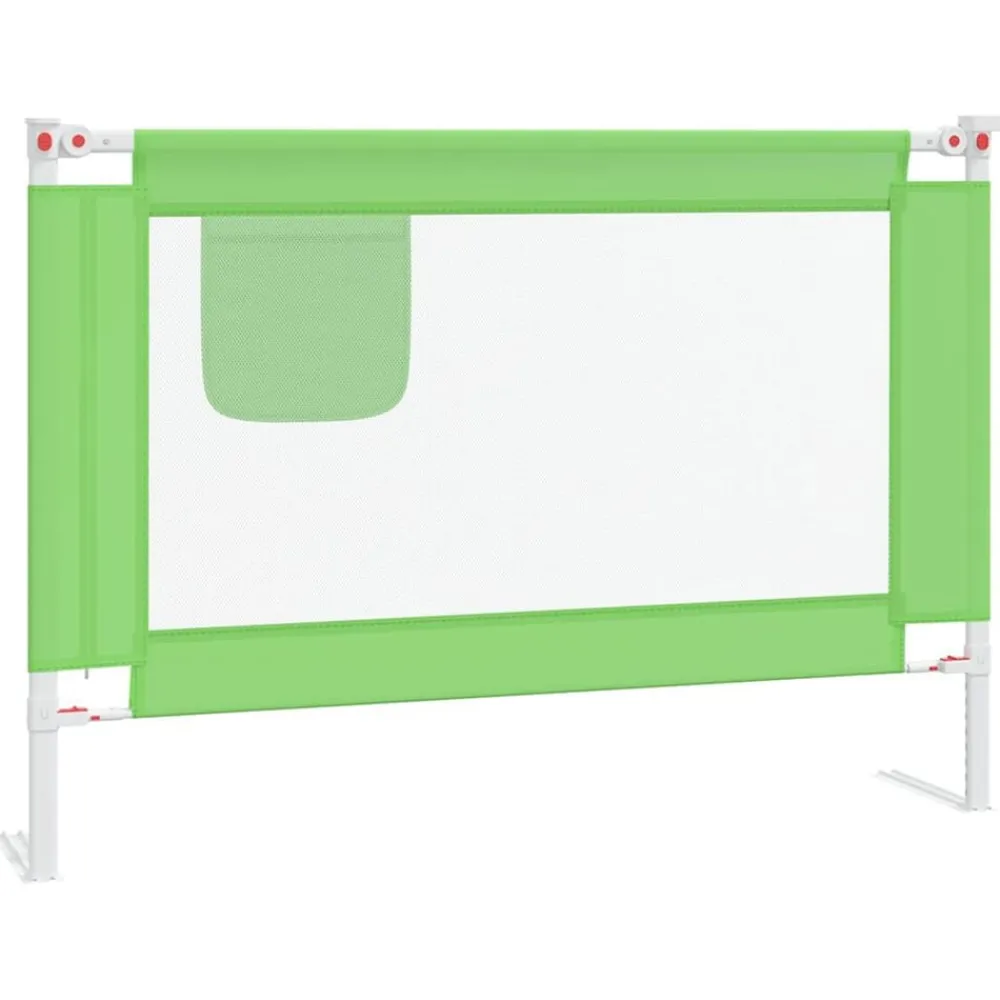 Babyveiligheid*vidaXL Bedhekje peuter 90x25 cm stof Groen