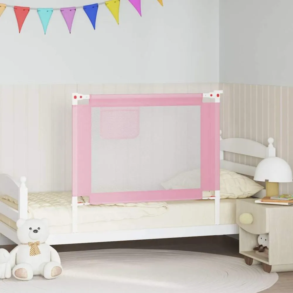 Babyveiligheid*vidaXL Bedhekje peuter 100x25 cm stof Roze