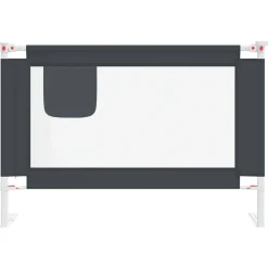 Babyveiligheid*vidaXL Bedhekje peuter 100x25 cm stof Donkergrijs