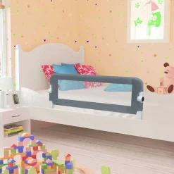 Babyveiligheid*vidaXL Bedhekje peuter 102x42 cm polyester Grijs
