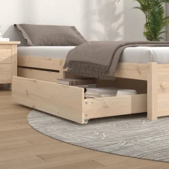 Bedlades 2 st massief grenenhout>vidaXL Sale