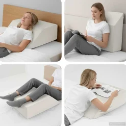 Linnengoed*vidaXL Been Kussen Effen 63 x 52 x 19,5 cm PU Schuim Wit