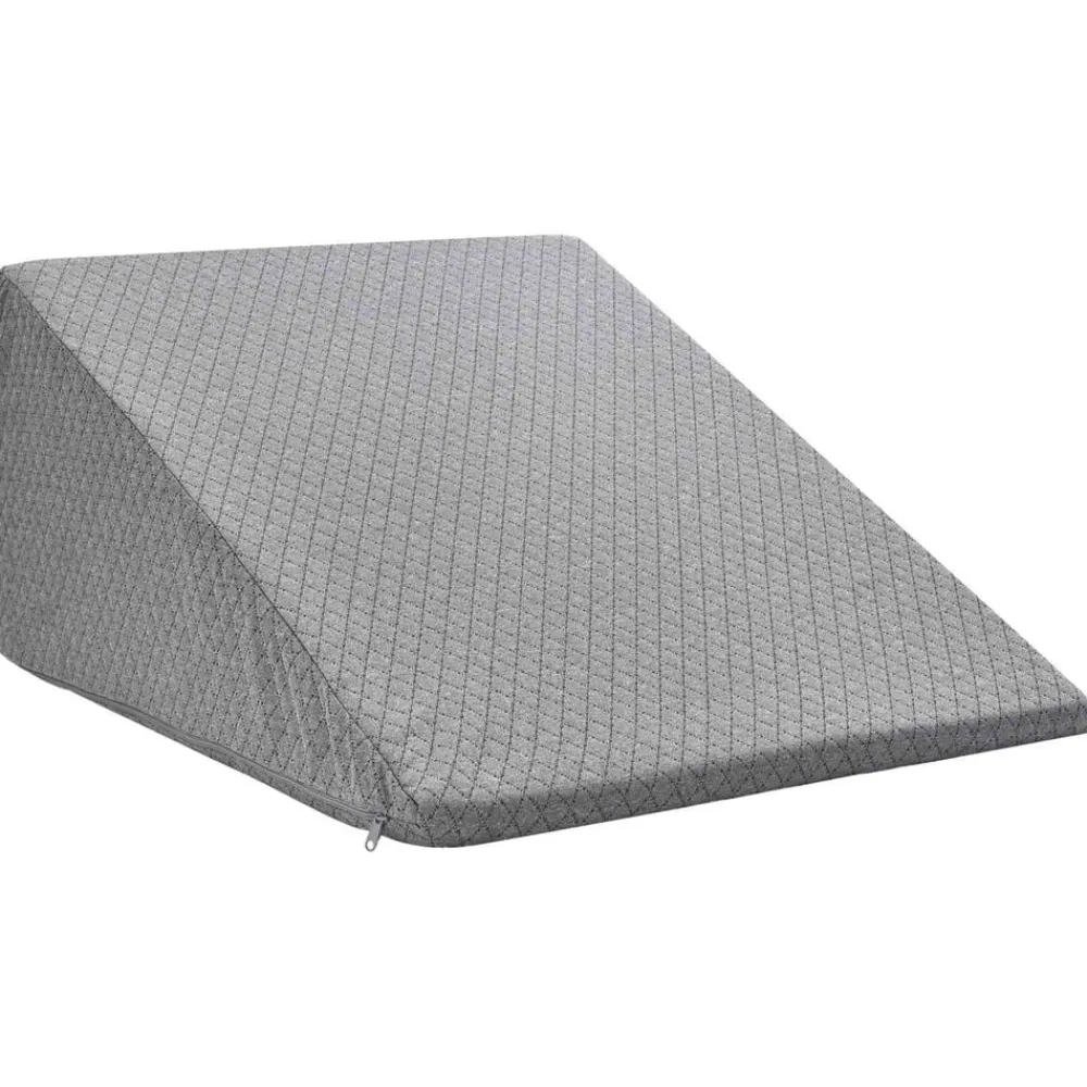 Linnengoed*vidaXL Been Kussen Effen 60 x 50 x 30 cm Traagschuim Grijs