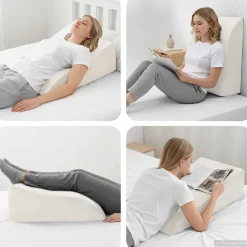 Linnengoed*vidaXL Been Kussen 68 x 41 x 24 cm PU Schuim Wit
