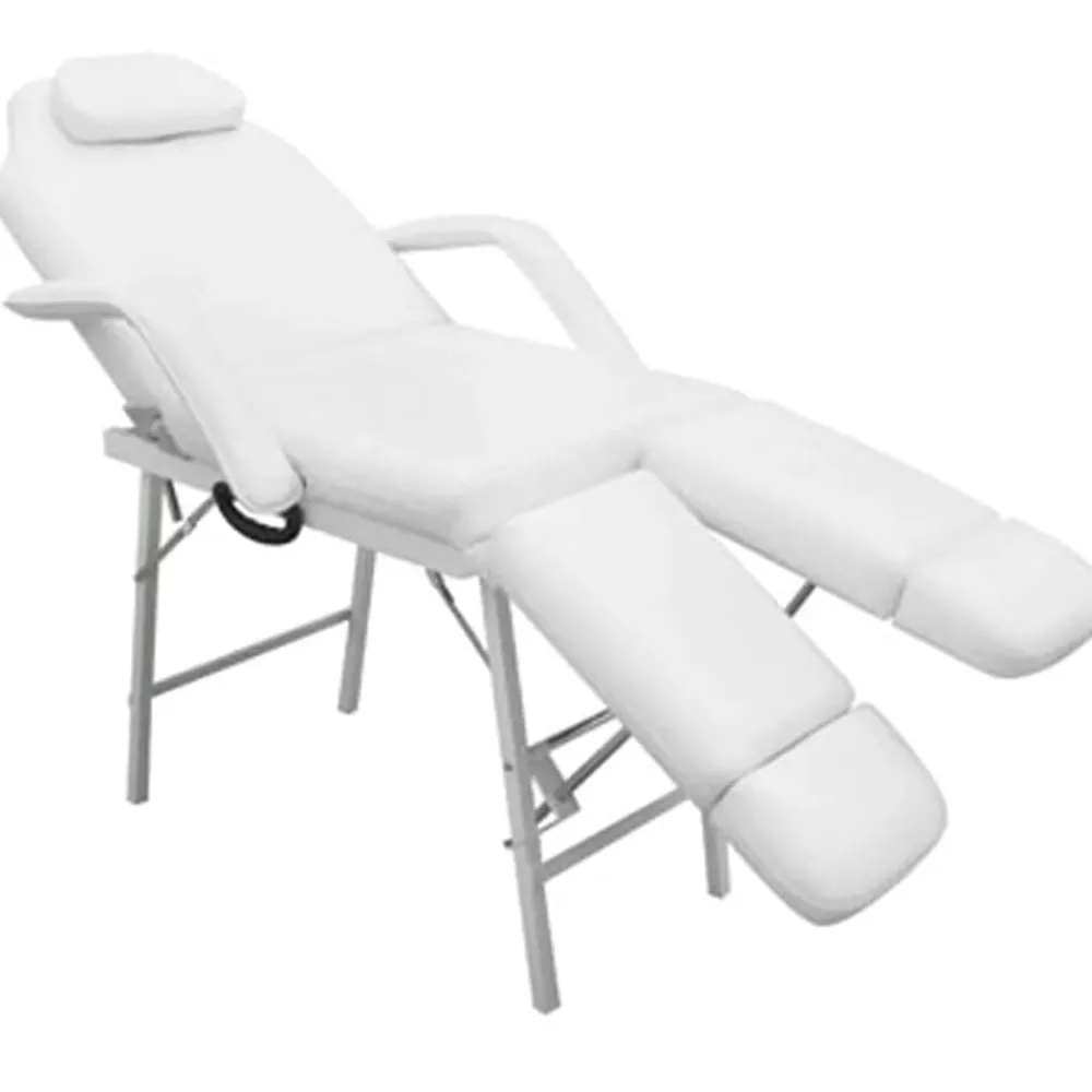 Uiterlijk & Gezondheid*vidaXL Behandelingsstoel voor gezicht 185x78x76 cm kunstleer Wit