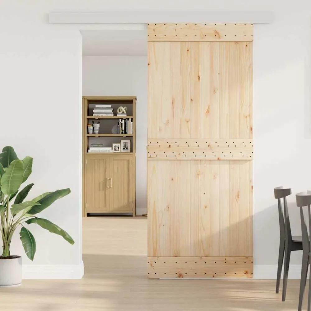 Beslagset schuifdeur 183 cm aluminiumlegering zilverkleurig>vidaXL