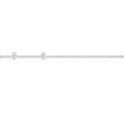 Bouwmaterialen*vidaXL Beslagset voor schuifdeur 183 cm staal Wit