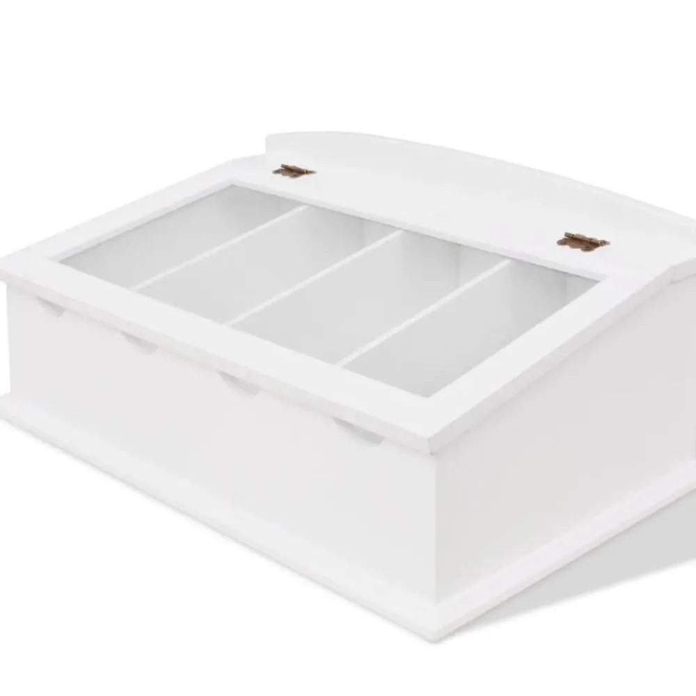 Besteklade MDF wit barok stijl>vidaXL Discount