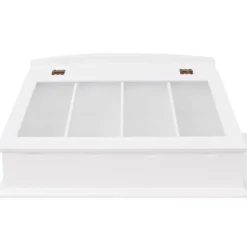 Besteklade MDF wit barok stijl>vidaXL Discount