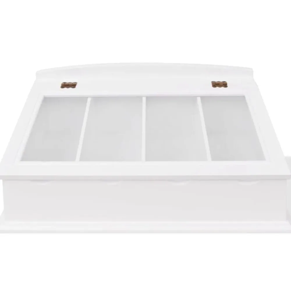 Besteklade MDF wit barok stijl>vidaXL Discount