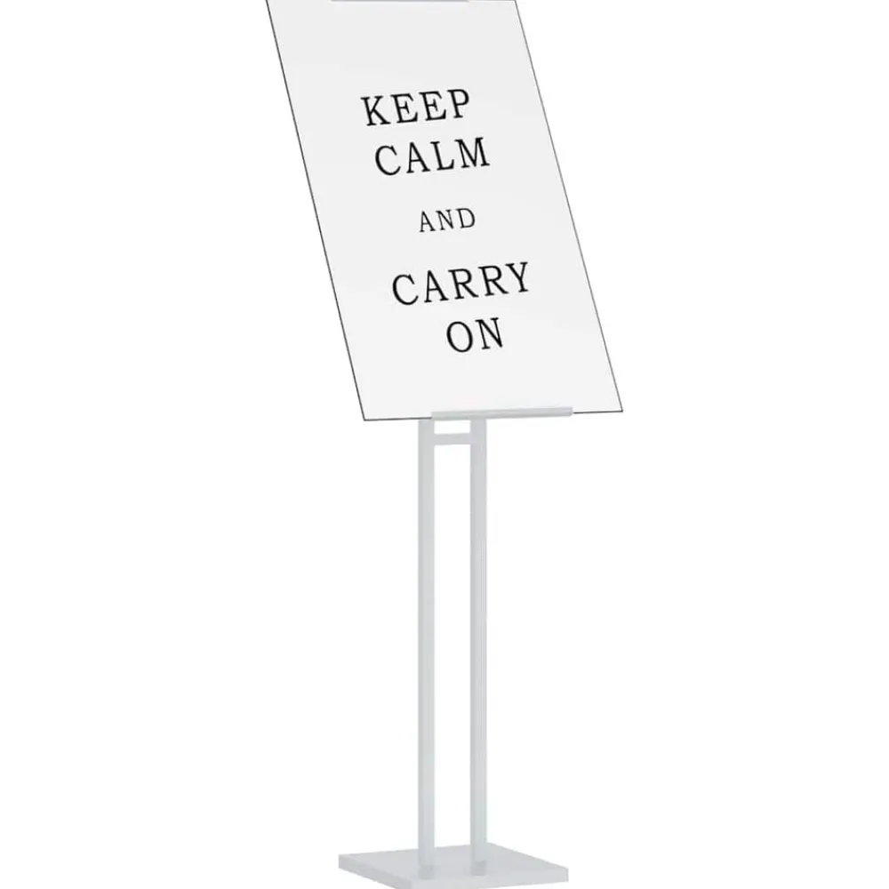Reclame & Marketing*vidaXL Beurs Displays 2 pcs 26,5 x 26,5 x 150 cm Staal Wit