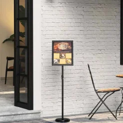 Reclame & Marketing*vidaXL Beurs Displays 25 x 25 x 125 cm Aluminium Zwart