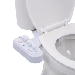 Bidetaansluiting voor toiletbril met dubbel mondstuk>vidaXL