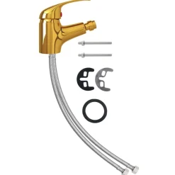 Sanitair & Loodgietersbenodigdheden*vidaXL Bidetkraan 13x12 cm kleurig Goud